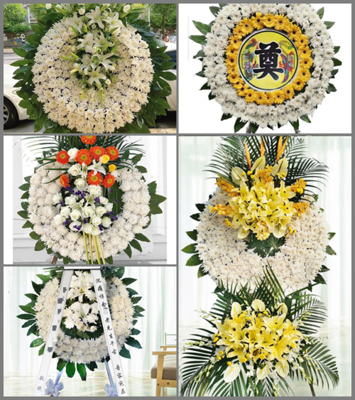 广东广州市花都区炭步镇平岭头村花圈速递